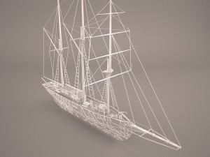 amphi boat 3D Model
