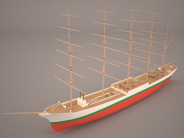 caphorn ship 3D 模型 .c4d .max .obj .3ds .fbx .stl .blend
