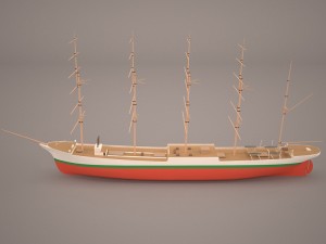 caphorn ship 3D 模型