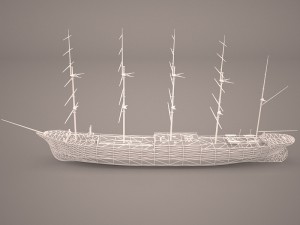 caphorn ship 3D 模型