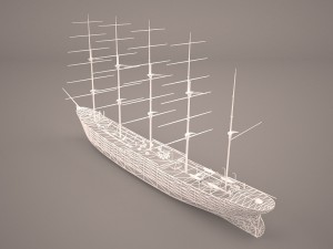 caphorn ship 3D 模型
