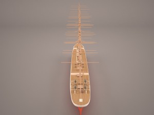 caphorn ship 3D 模型