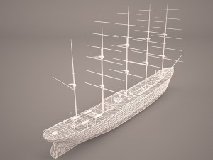 caphorn ship 3D 模型