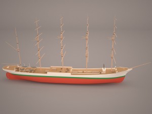 caphorn ship 3D 模型