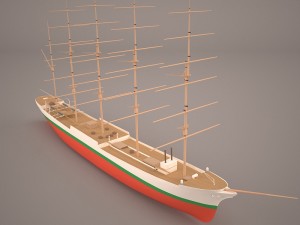 caphorn ship 3D 模型