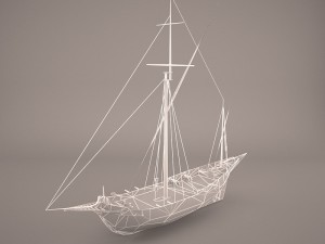 corsair ship 3D Model