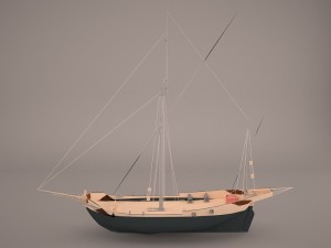 corsair ship 3D Model