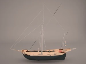 corsair ship 3D Model