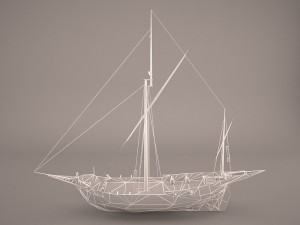 corsair ship 3D Model
