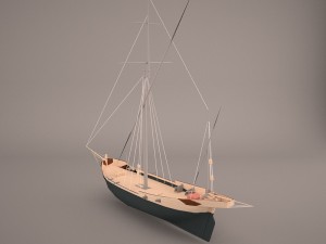 corsair ship 3D Model