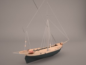 corsair ship 3D Model