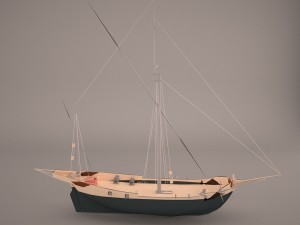 corsair ship 3D Model