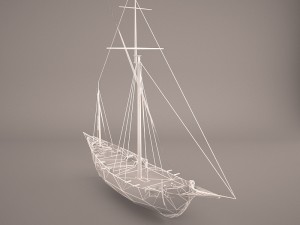 corsair ship 3D Model