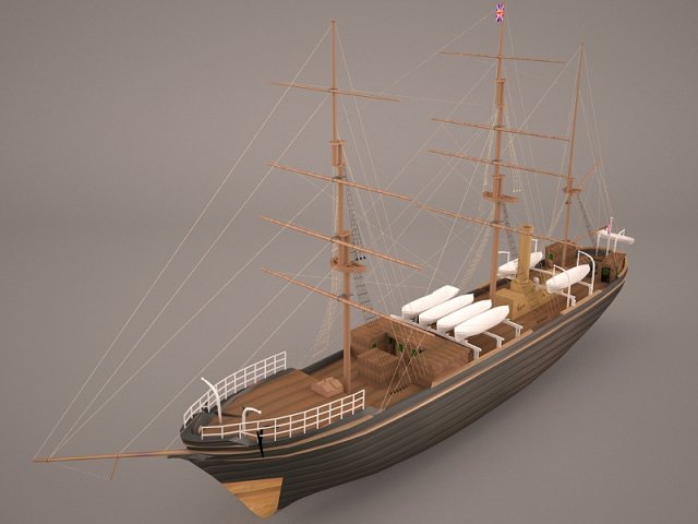 ship boat 3D Model .c4d .max .obj .3ds .fbx .stl .blend 