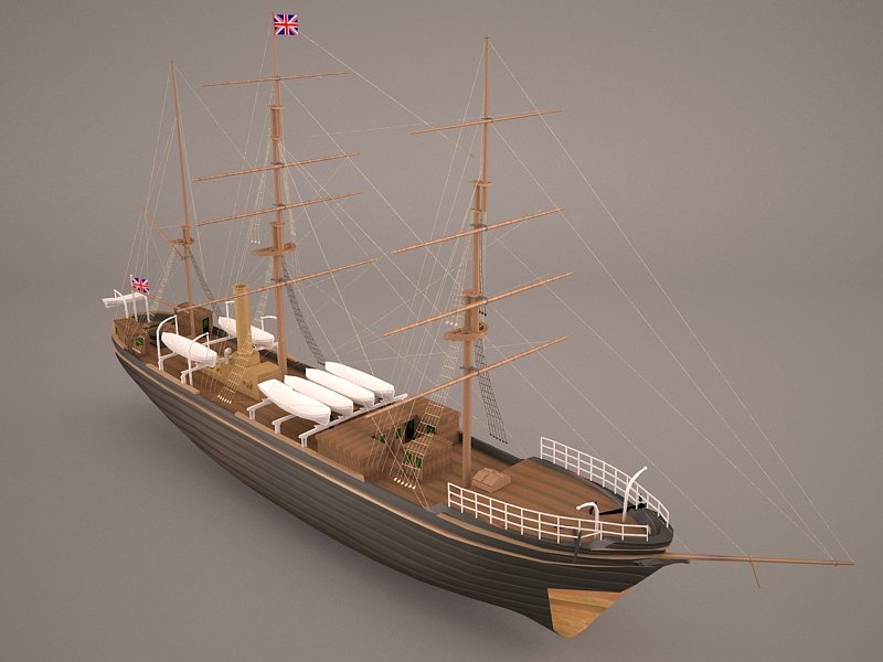 Океан 3 судно. Fishing ship 3d model.