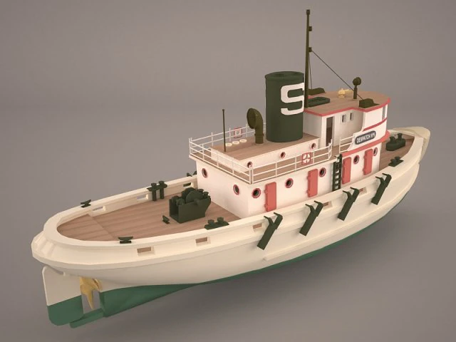 rimorchiatore Modello 3D .c4d .max .obj .3ds .fbx .stl .blend 