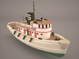 tugboat 3D 模型