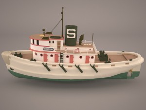 tugboat 3D 模型