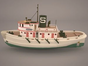 rimorchiatore Modello 3D