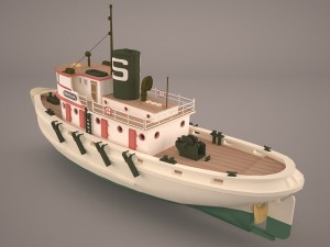 tugboat 3D 模型