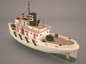 rimorchiatore Modello 3D