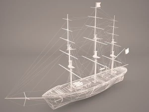 flying ship 3D Model