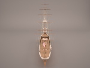 flying ship 3D Model