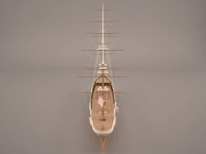 flying ship 3D Model