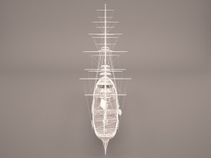 flying ship 3D Model
