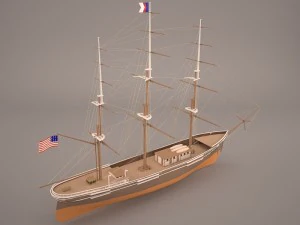 flying ship 3D Model