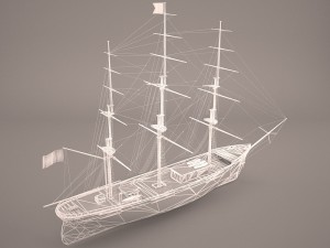 flying ship 3D Model