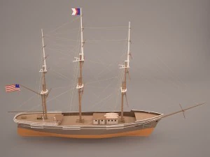 flying ship 3D Model