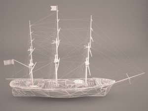 flying ship 3D Model