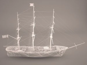 flying ship 3D Model