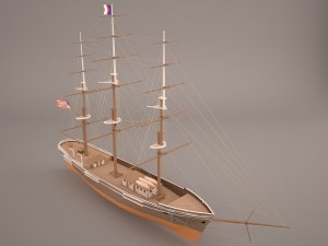 flying ship 3D Model