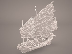 junk ship 3Dモデル