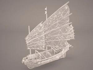 junk ship 3D Model
