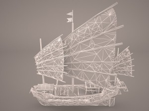junk ship 3Dモデル