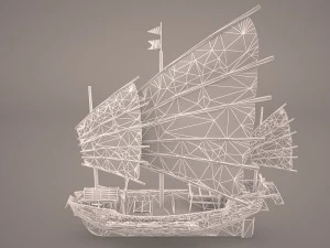 junk ship 3D Model