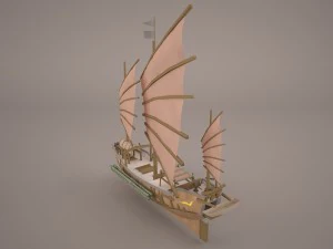 junk ship 3D Model