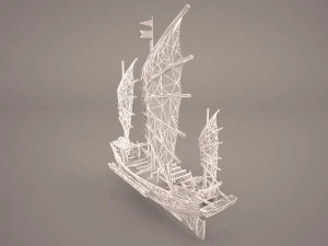 junk ship 3D Model