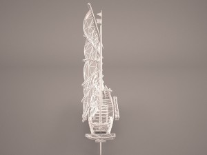 junk ship 3Dモデル