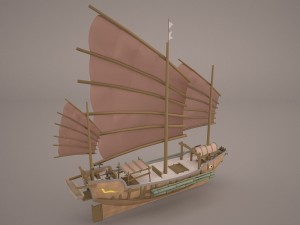 junk ship 3Dモデル