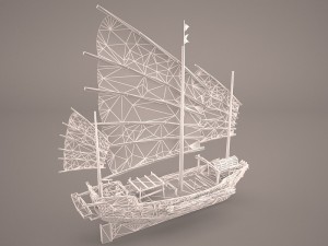 junk ship 3Dモデル