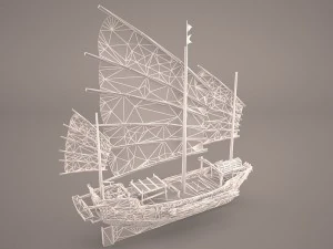junk ship 3D Model