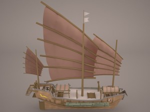 junk ship 3Dモデル