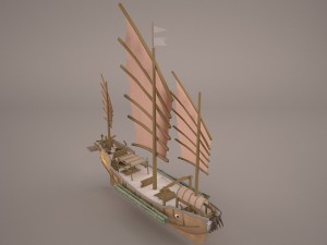 junk ship 3Dモデル