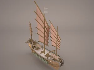 junk ship 3D Model