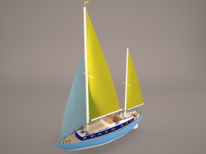moonli ship 3D Model