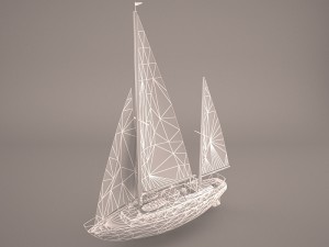 moonli ship 3Dモデル